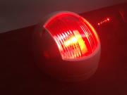 MARINE BOAT VERTICAL MOUNT RED PORT LED NAVIGATION LIGHT 2NM